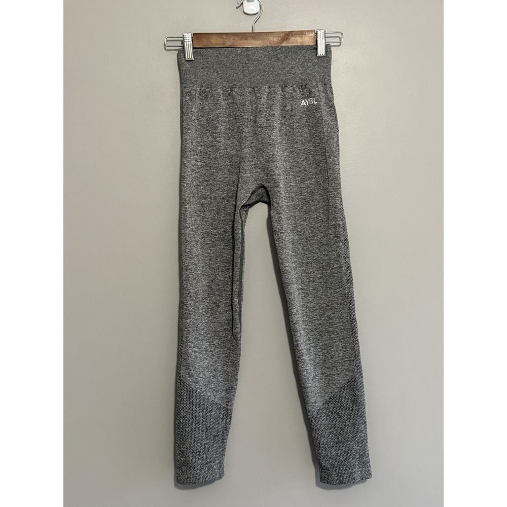 AYBL Motion Seamless Leggings Gym Workout Gray Slimming - Picture 3 of 13